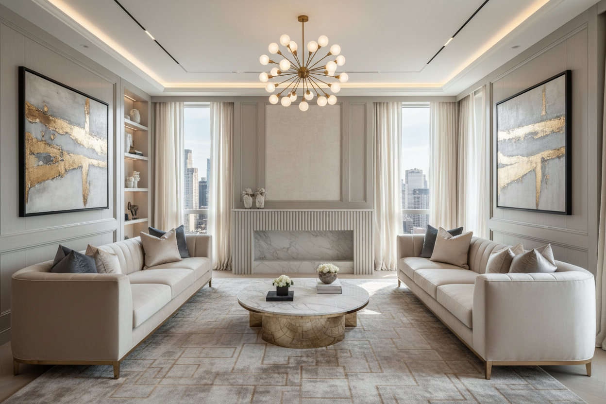 luxury residential living room 